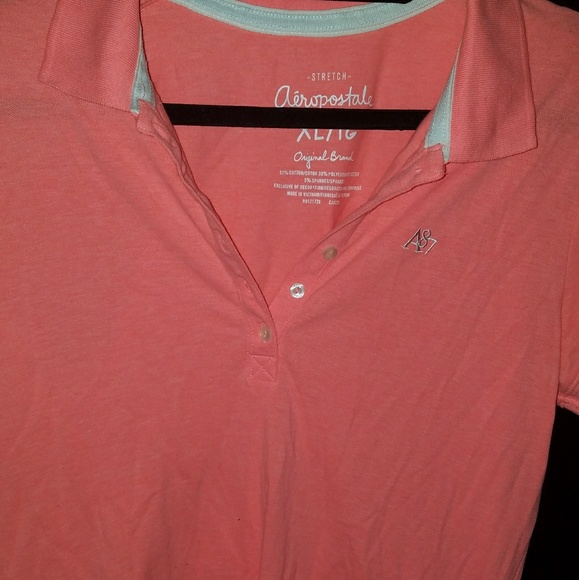 Coral Aeropostale Polo - Picture 3 of 3